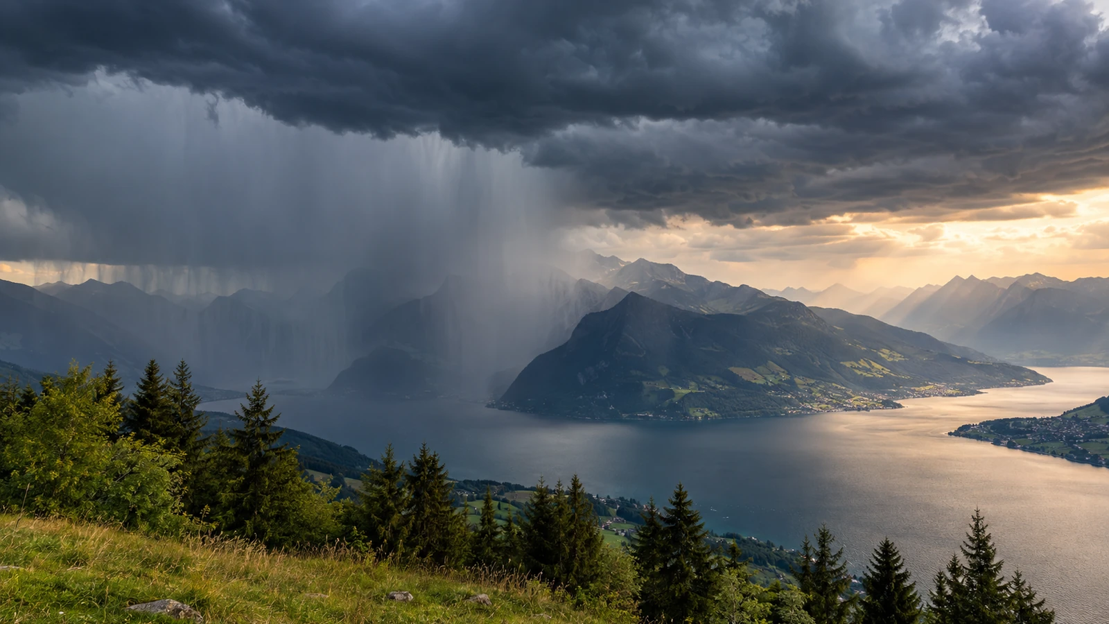 Auflockernde Wolken und Sonnenlicht nach einem Frontdurchgang als Symbolbild für das ruhigere Deutschlandwetter